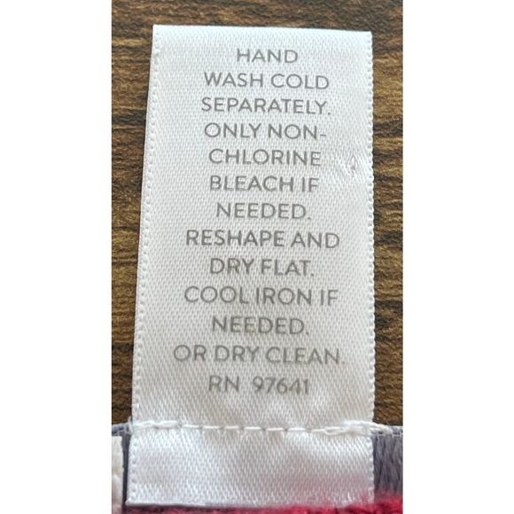 J. Jill Womens One Size Petite Red MerinoWool Tencel Poncho V Neck Beach Poncho - Picture 6 of 7